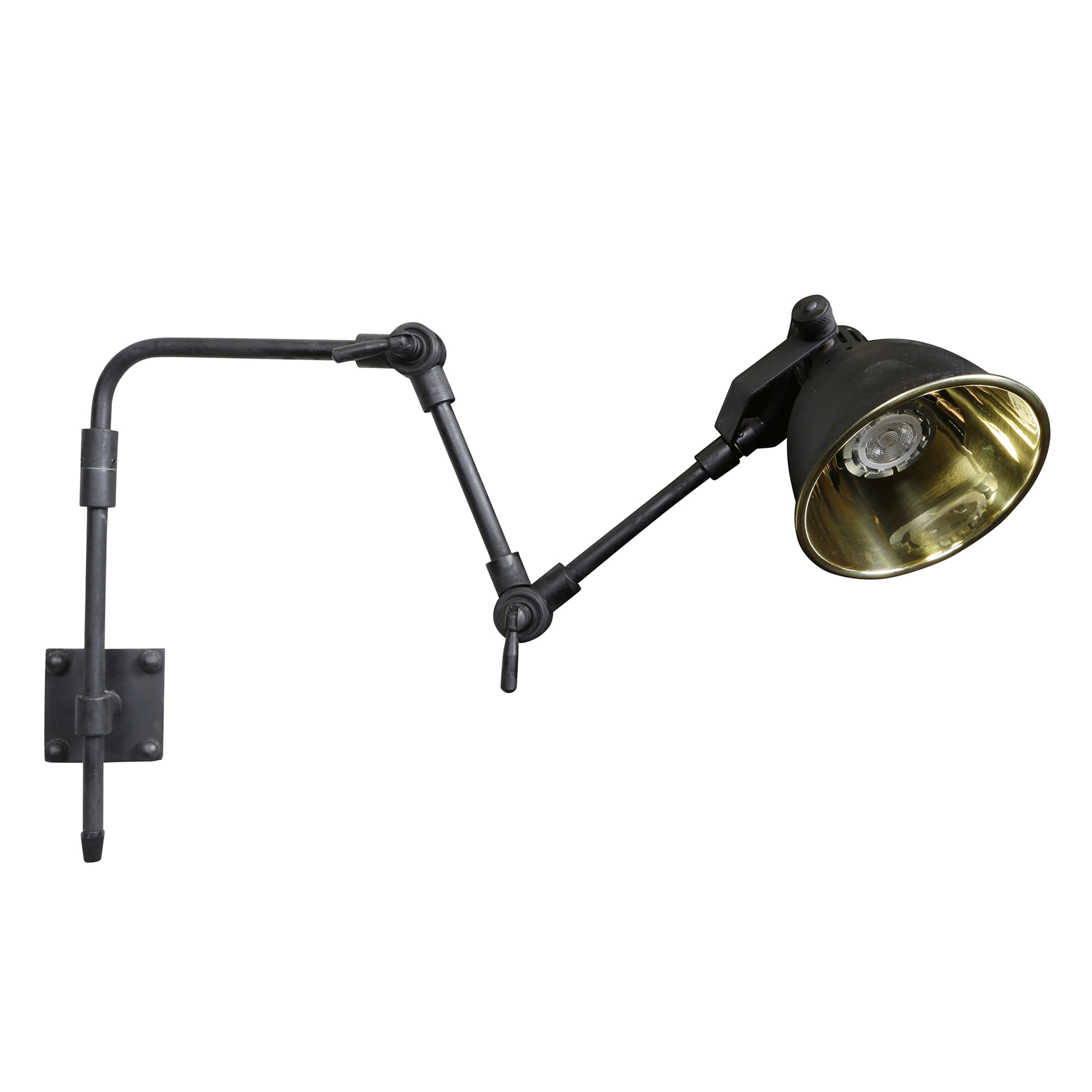 Wandlamp Adair GU10 zwart